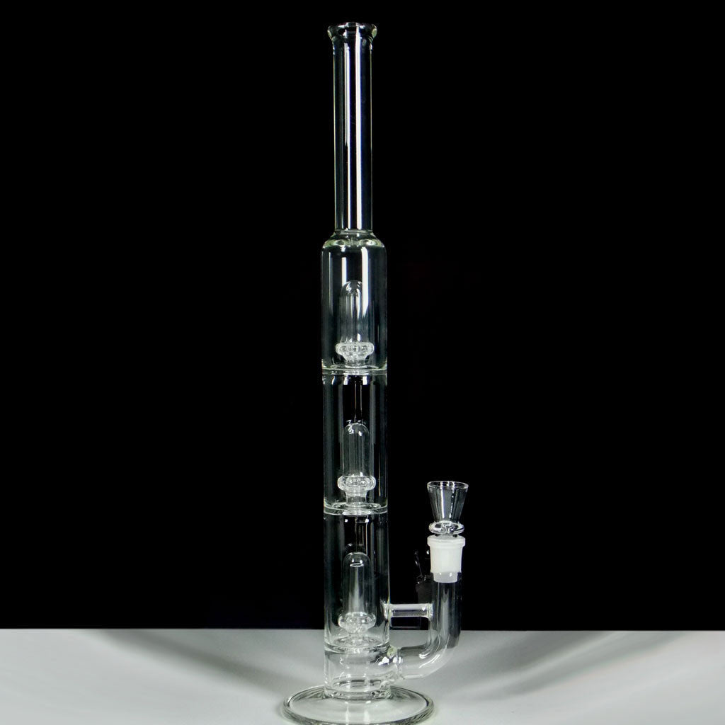 18 inch triple perc glass bong