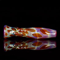 purple pink spotted chillum pipe