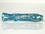 Aqua Blue Chillum Pipe