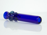 cobalt blue glass smoking bowl