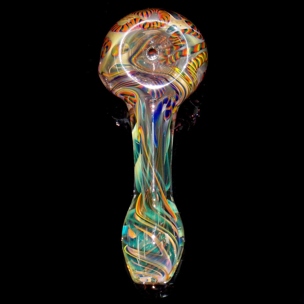 Rainbow Inside Out Color Glass Pipe