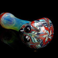 Wrap Raked Fumed Color Changing Hand Pipe by VisceralAntagonisM