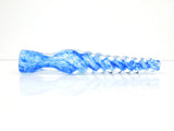 Twisted Blue Frit Swirl Chillum