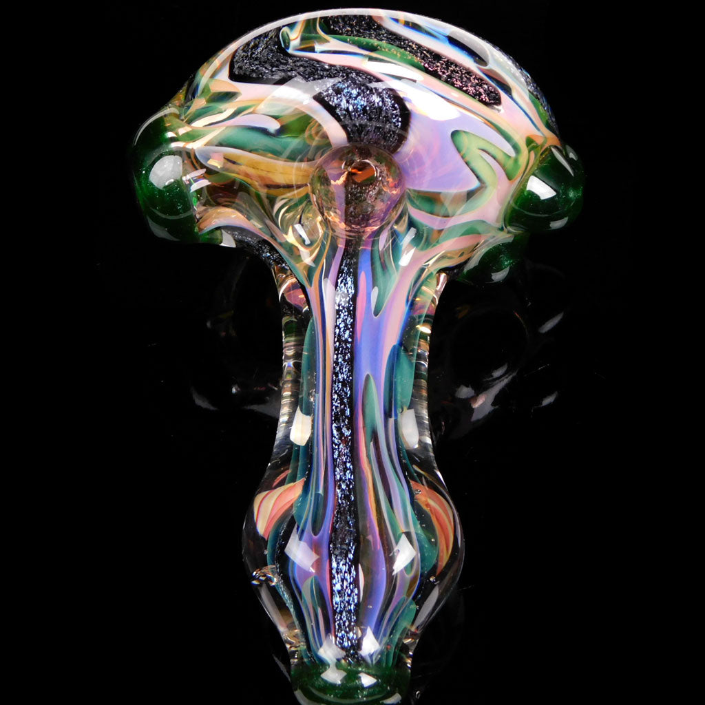 Color Changing Dichroic Glass Spoon Pipe Mighty Moss