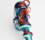 Red Blue Glass Pipe