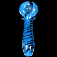 Blue Dichro Helix Spiral Spoon