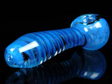 Blue Dichro Helix Spiral Spoon