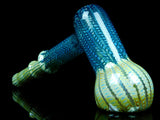 Glass Art Pipe Wrapped Raked Bubbler