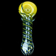 Black Yellow Spiral Spoon