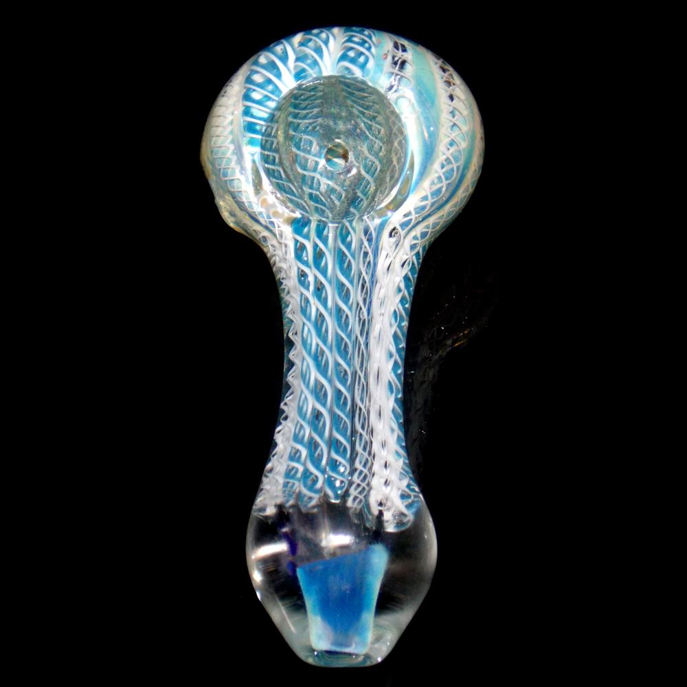 blue glass pipe