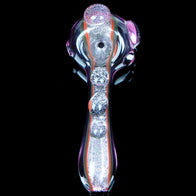 Super Dichroic Pink Glass Spoon Pipe