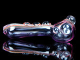 Super Dichroic Pink Glass Spoon Pipe