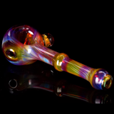 amber purple glass spoon pipe for smoking