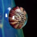 Implosion Marble on Mushroom Glass Rig