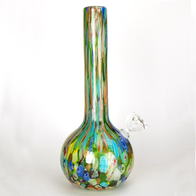 Crazy glass art bong full of millies and dichro