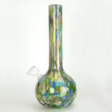 Crazy glass art bong full of millies and dichro