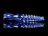 Twisted Blue Frit Swirl Chillum