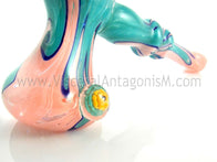 pink blue glass pipe