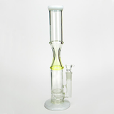 honeycomb glass bong with gridded inline perc