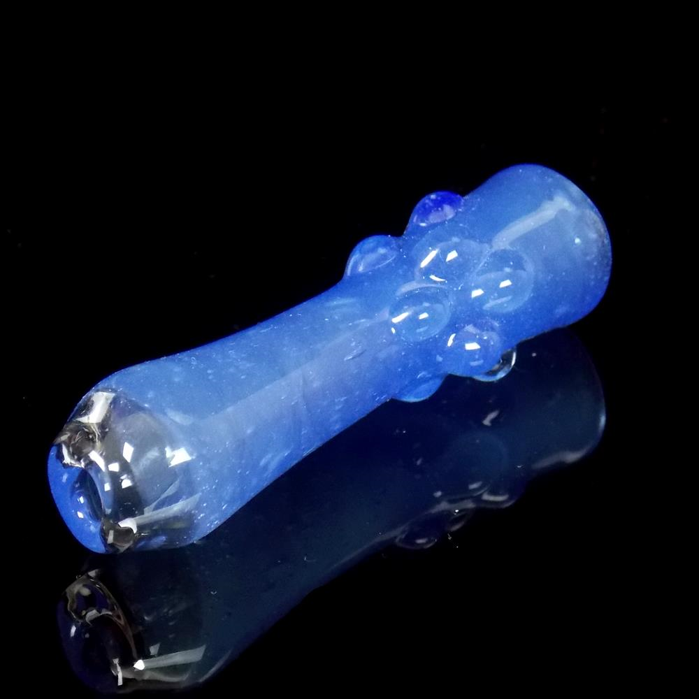 ice blue chillum glass pipe