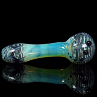 color changing purple blue glass smoking pipe