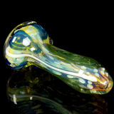 heady glass left handed smoking pipe that changes colors as you smoke