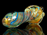 Inside Out Blue Spiral Fumed Spoon