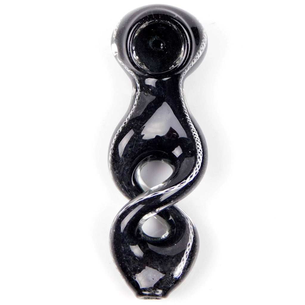 Black Frit Twisted Helix Spoon