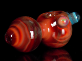 rust glass color borosilicate smoking bowl glass pipe