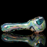 heady glass color changing jade green dichro dichroic spoon smoking pipe