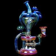 Heady Glass Recycler Rig Amber Purple