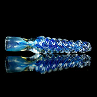 Twisted Blue Swirl Chillum