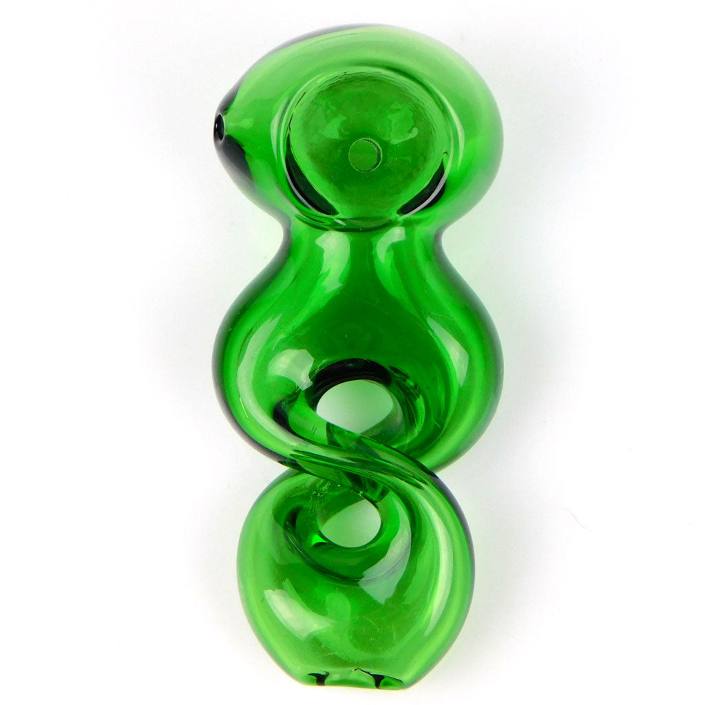 Emerald Green Twisted Helix Spoon