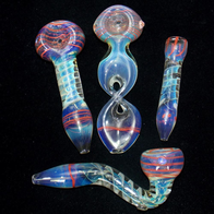 4 piece color changing glass pipe gift set etsy visceralantagonism