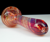 purple fumed frit spoon bowl glass smoking pipe by VisceralAntagonisM