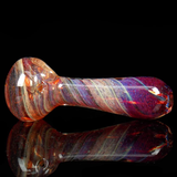 purple fumed frit spoon bowl glass smoking pipe by VisceralAntagonisM