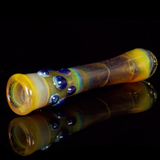 Amber Purple Honey One Hitter Glass Chillum Pipe for Smoking by VisceralAntagonisM