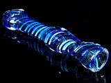 Blue Spiral Chillum
