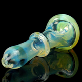 color changing green Slyme honeycomb glass spoon pipe from VisceralAntagonisM