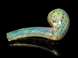 mini pocket glass sherlock pipe color changing smoking bowl by visceralantagonism