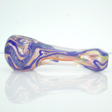 power to the purple dichroic glitter girly glass smoking pipe by visceral antagonism