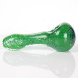 Lively green frit color usa glass spoon pipe VisceralAntagonisM