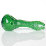 Lively green frit color usa glass spoon pipe Visceral AntagonisM