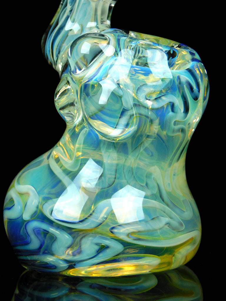 Dichroic Shroom Marble Glass Bubbler Smoking Pipe – VisceralAntagonisM