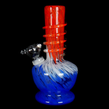 red white and blue soft glass water pipe bong for smoking from VisceralAntagonisM