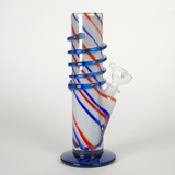 4th of July special red white and blue soft glass water pipe bong from VisceralAntagonisM