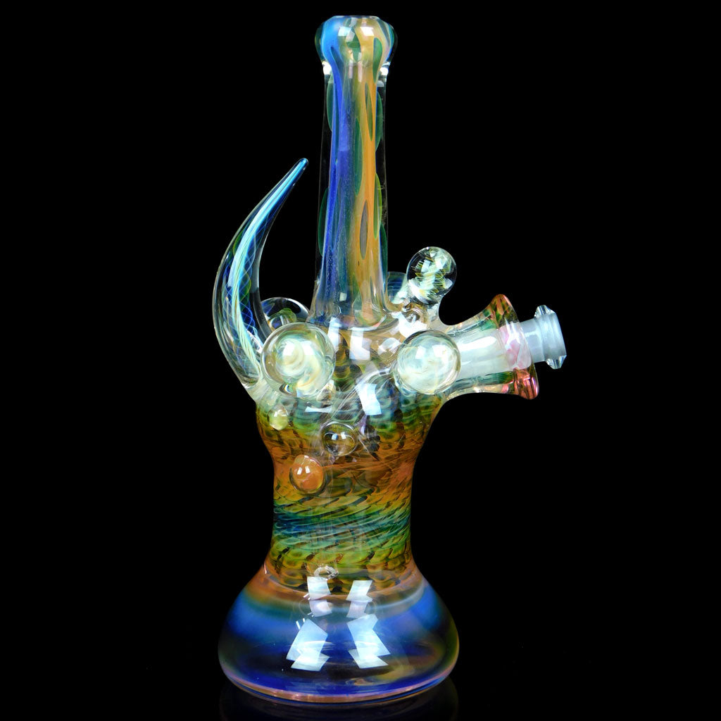 Dual Fumed Water Pipe with Marbles – VisceralAntagonisM