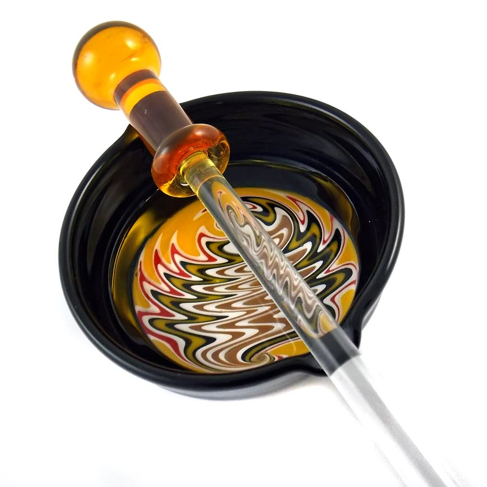 Glass Dabber and Dish Set for concentrates oil dabbing