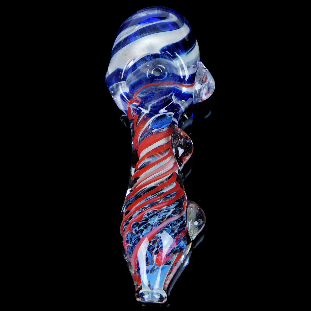 Unique Inside Out Glass Spoon Pipe