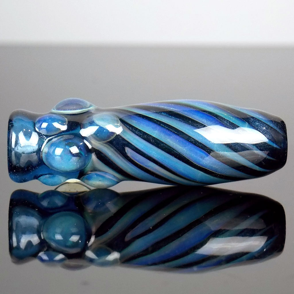 Double Blue Swirl Chillum